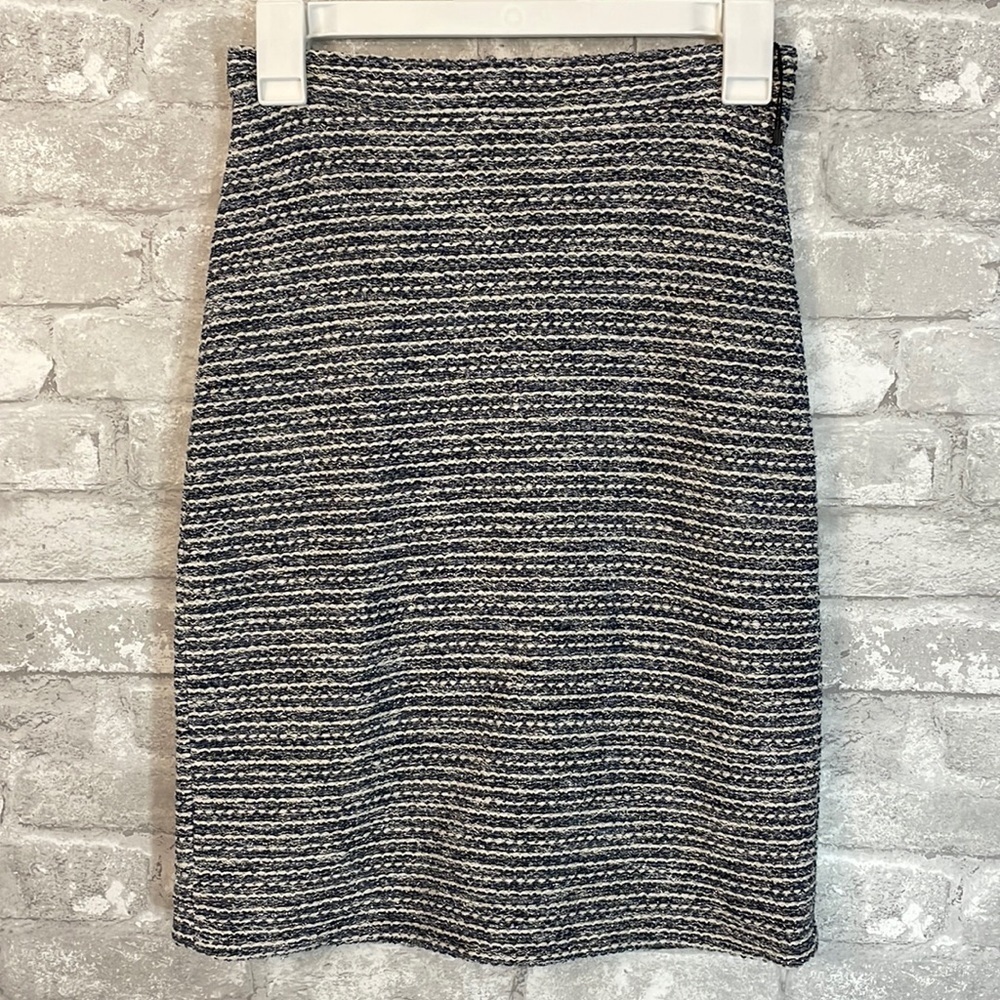 MaxMara Tweed Metallic Pencil Skirt
